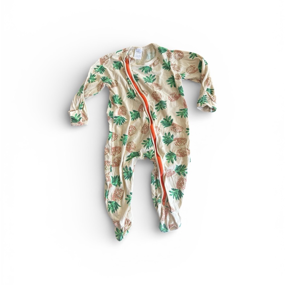 Kids Tales Pineapple Print Kids One Piece Footie 90 cm